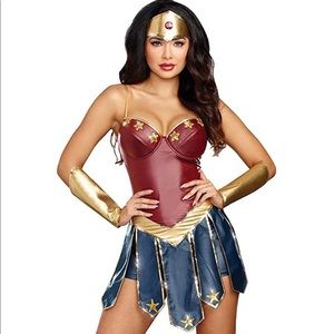 Med Dreamgirl Sexy WonderWoman Costume Hero Hottie